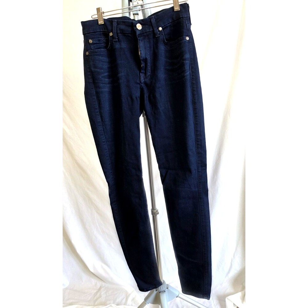 7 SEVEN FOR ALL MANKIND, The Mid-Rise Skinny, Rinsed Indigo, SZ 28 MSRP$198 NWOT